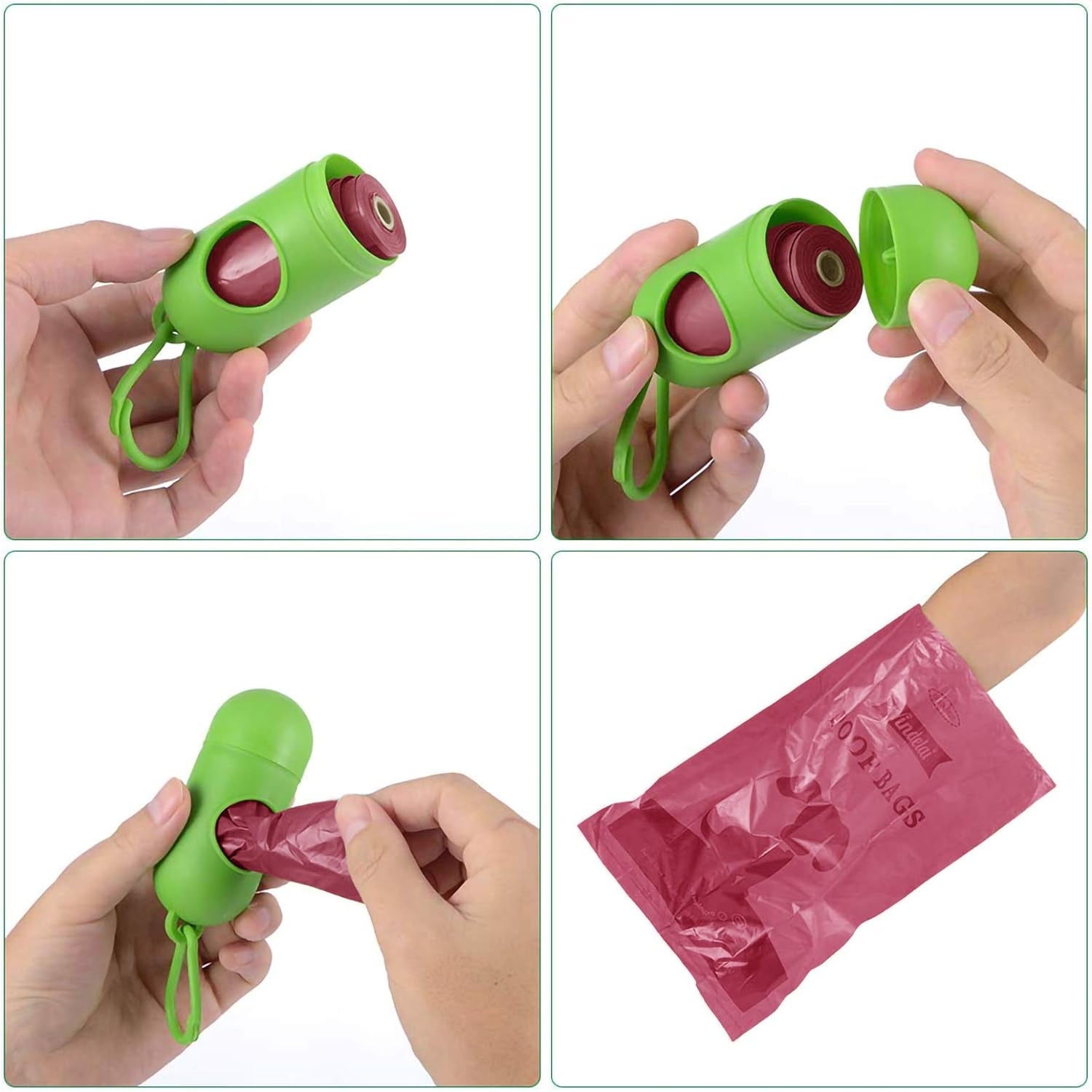 Dog Poop Bag 26 Rolls (390 Counts), Biodegradable Dog Waste Bags with 1 Free Dispenser,Leak Proof Pet Waste Disposal Refill Bags (Scented)